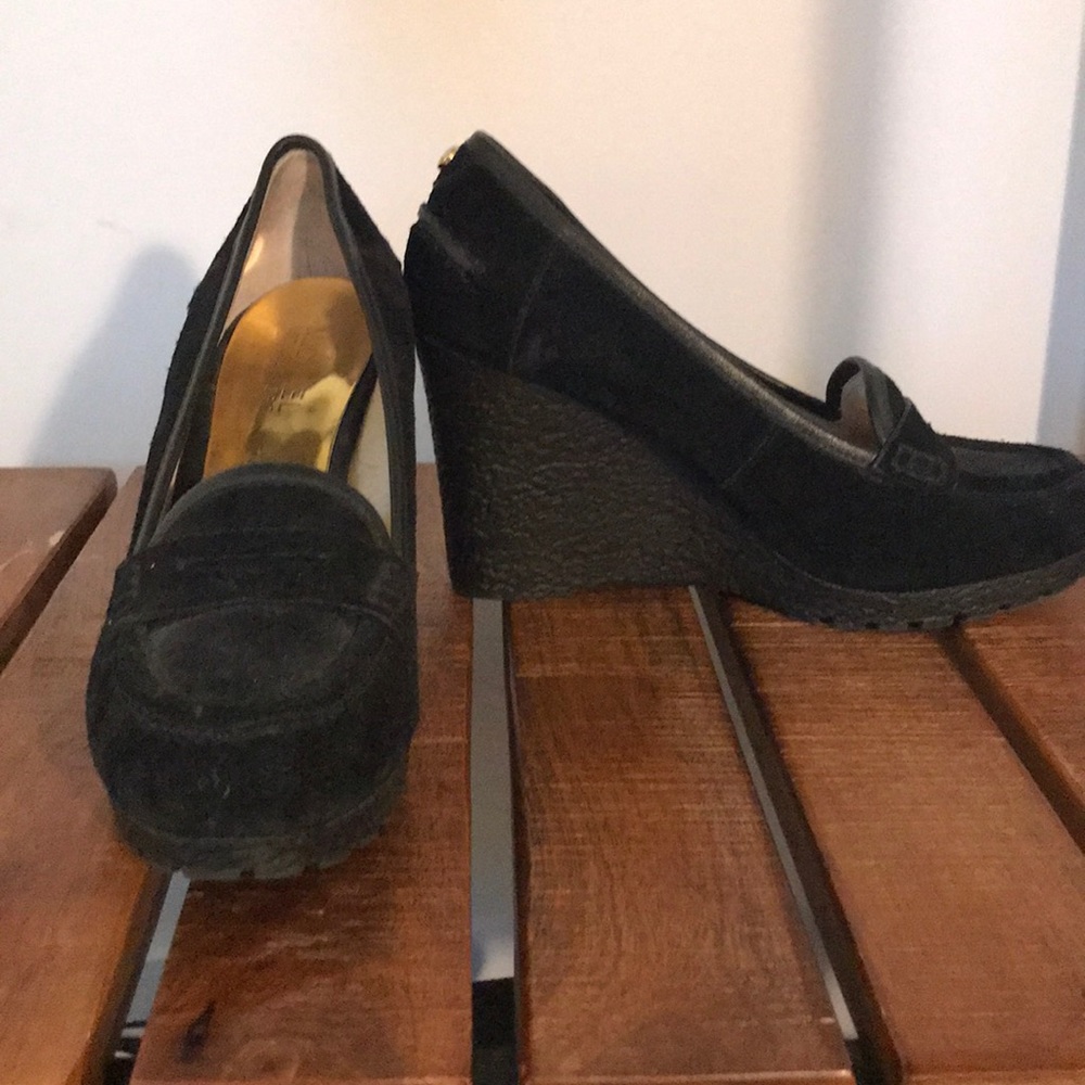 Michael Kors suede platform shoes